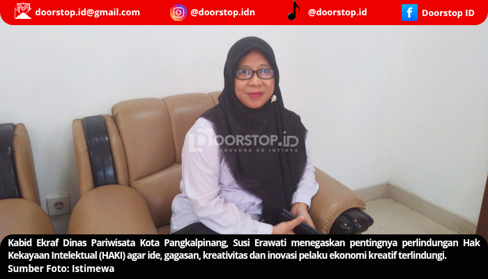 Pemkot Pangkalpinang Dorong Pelaku Ekonomi Kreatif Lindungi Karya Lewat HAKI, Ini Alasannya