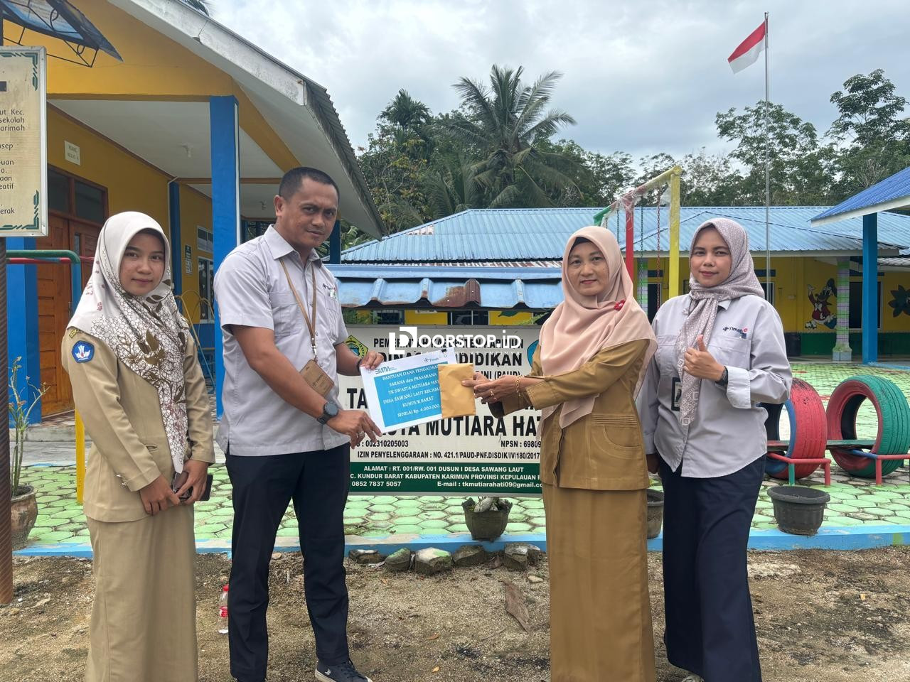 Dukung Pendidikan Anak Usia Dini, PT Timah Serahkan Bantuan untuk TK Swasta Mutiara Hati