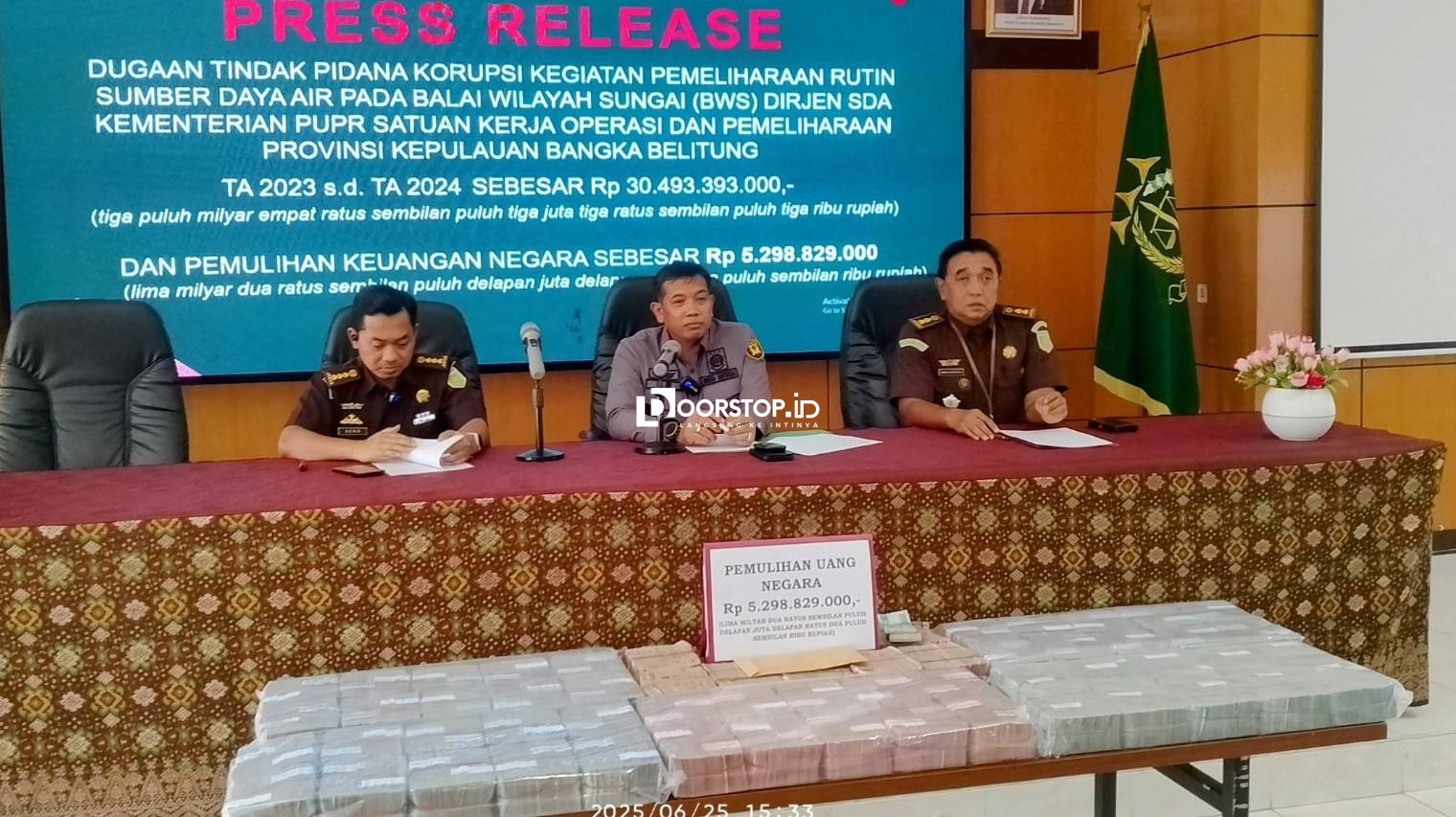 Dugaan Korupsi Rp30 Miliar di BWS Babel, Kejati Tetapkan Empat Tersangka
