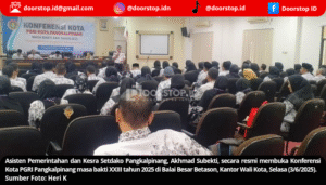 Buka Konferensi Kota PGRI Pangkalpinang, Subekti: Pemilihan Pengurus Baru dan Harapan Besar Menuju Indonesia Emas