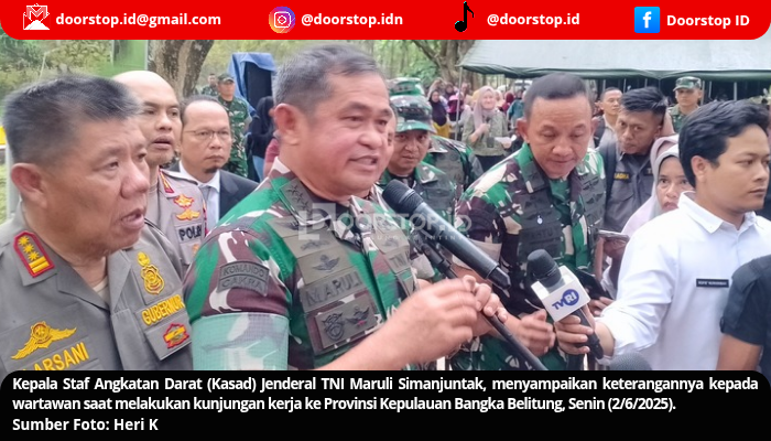 Kasad Maruli Simanjuntak Kunjungi Babel, Bahas Pembangunan Korem, Kodam, hingga Ketahanan Pangan dan Dapur Sehat