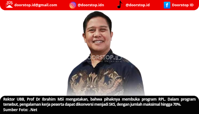 UBB Buka Program RPL, Pengalaman Kerja Bisa Dikonversi jadi SKS, Kelas Perdana Dimulai Agustus 2025