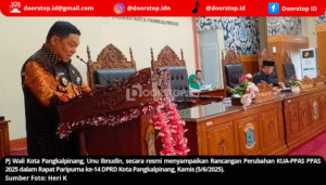 Pj Wali Kota Pangkalpinang Sampaikan Rancangan Perubahan KUA-PPAS 2025, Tekankan Optimalisasi Anggaran dan Persiapan Pilkada Ulang