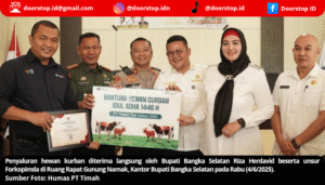 PT Timah Salurkan 30 Hewan Kurban Bagi Warga Bangka Selatan 
