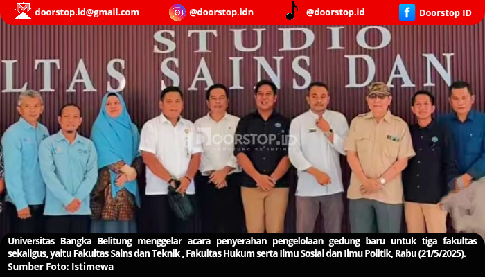 UBB Resmikan Pengelolaan Gedung Baru untuk Tiga Fakultas, Rektor: Wujud Komitmen pada Pendidikan Unggul