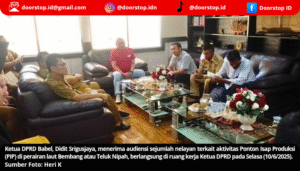 Ketua DPRD Babel Terima Aspirasi Nelayan soal PIP di Teluk Nipah, Tindak Lanjut Turun ke Lapangan Dilakukan Besok