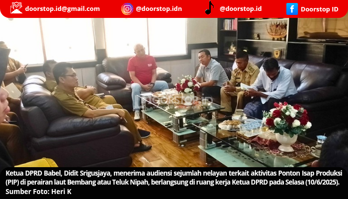 Ketua DPRD Babel Terima Aspirasi Nelayan soal PIP di Teluk Nipah, Tindak Lanjut Turun ke Lapangan Dilakukan Besok