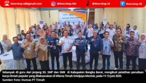PT Timah Gelar Pelatihan Penulisan Karya Ilmiah Populer bagi 45 Guru di Bangka Barat