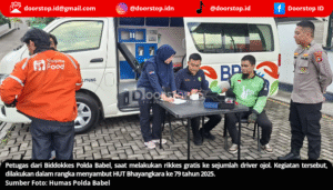 Biddokkes Polda Babel Gelar Rikkes Gratis, Sasar Driver Ojol