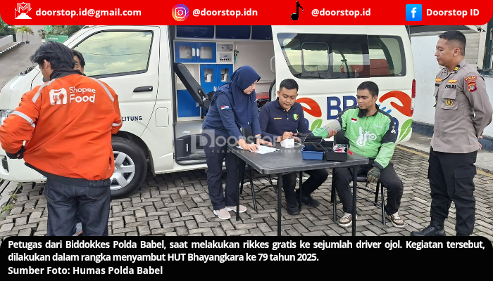 Biddokkes Polda Babel Gelar Rikkes Gratis, Sasar Driver Ojol