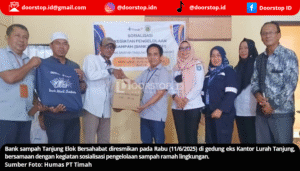 PT Timah Dukung Bank Sampah Tanjung Elok Bersahabat, Dorong Solusi Lingkungan Bernilai Ekonomis
