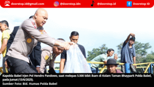 Polda Babel Kembali Tebar 5.500 Bibit Ikan di Kolam Bhaypark