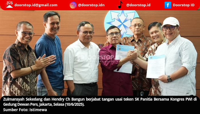 HCB – Zulmansyah Sepakat Teken SK Panitia Bersama Kongres Persatuan PWI