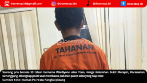 Bawa Puluhan Paket Sabu, Buruh Harian di Pangkalpinang Ditangkap Polisi