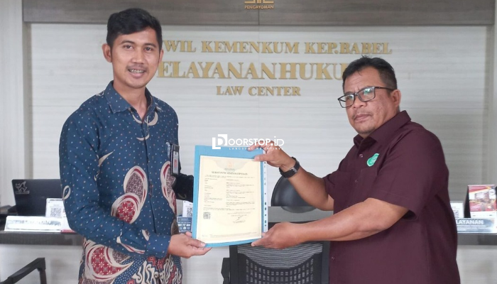 Dukung Pelindungan Karya Cipta, Lagu Daerah “Kemane Ku Nak Mengadu” Resmi Terdaftar di Kemenkum Babel