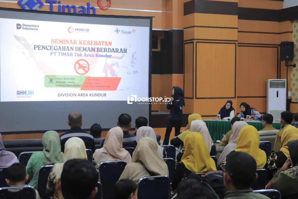 PT Timah dan Puskesmas Kundur Barat Kolaborasi Cegah DBD dengan Seminar Kesehatan