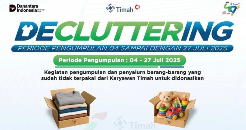 HUT ke-49 PT Timah, Karyawan Terlibat dalam Aksi Decluttering Berbagi untuk Sesama