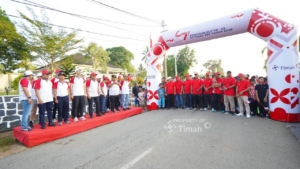 Semarakkan HUT ke–49 PT Timah, Ribuan Masyarakat Karimun Ikuti Pekan Sehat ”Untuk Merah Putih”