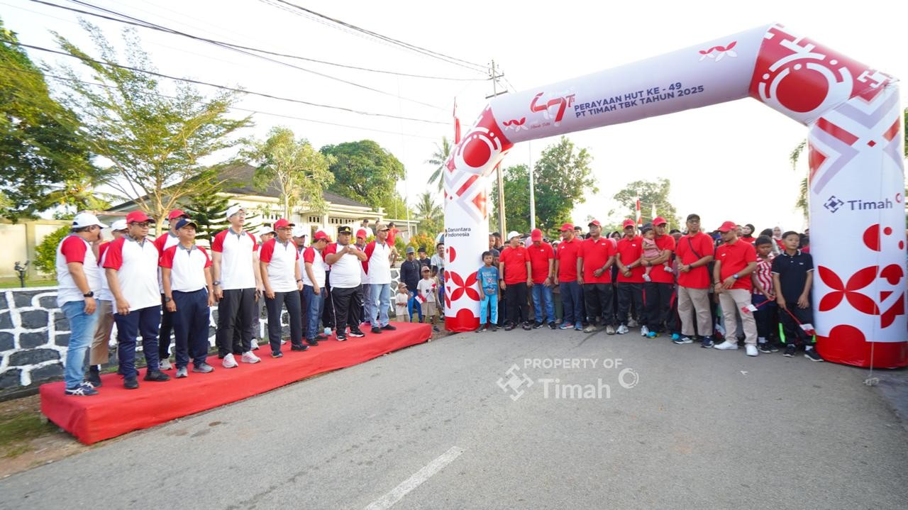 Semarakkan HUT ke–49 PT Timah, Ribuan Masyarakat Karimun Ikuti Pekan Sehat ”Untuk Merah Putih”