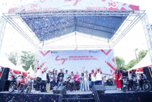 Dapat Hadiah Motor dalam HUT ke-49 PT Timah di Kundur, Siti Hajar: Ini Rezeki Anak Saya