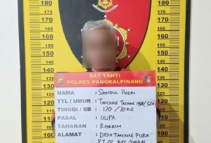 Diduga Cabuli Cucu Sendiri, Pria Paruh Baya di Sungai Selan Digelandang Polisi
