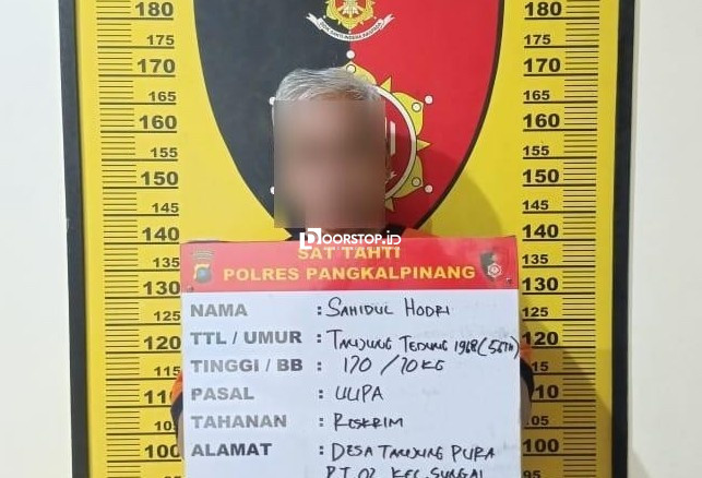 Diduga Cabuli Cucu Sendiri, Pria Paruh Baya di Sungai Selan Digelandang Polisi