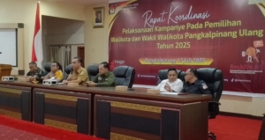 KPU Gelar Rakor Kampanye Pilkada Ulang Pangkalpinang 2025, Sekda Tekankan Aturan Gunakan Aset dan APK