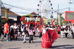 Dari Hanbok hingga Spiderman, Kostum Unik Warnai Pekan Sehat HUT ke-49 PT Timah di Bangka Selatan