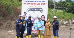 PT Timah Dukung Turnamen Voli Batu Bedaun Cup, Dorong Semangat Olahraga Masyarakat