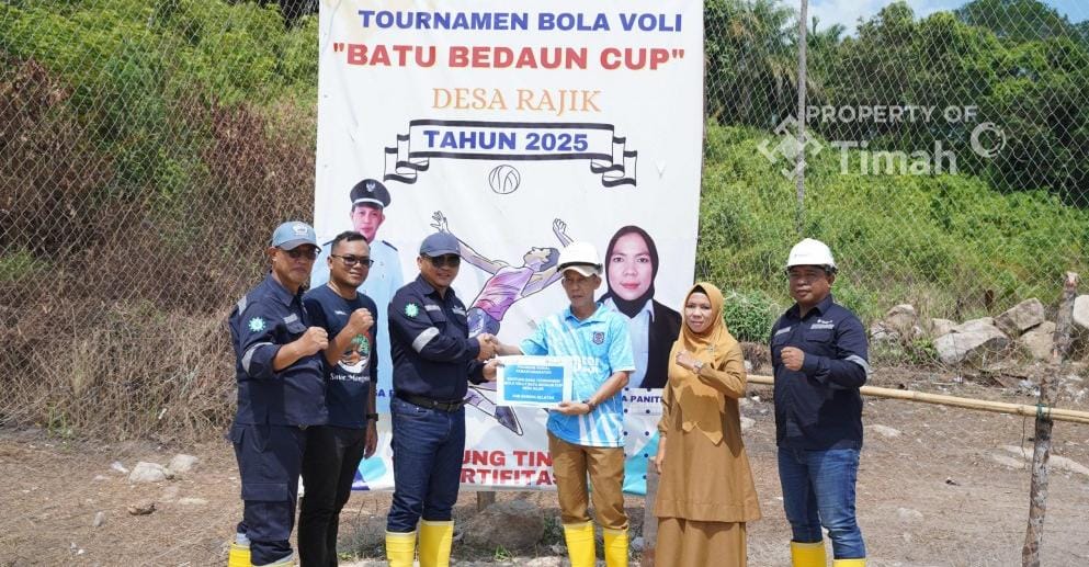 PT Timah Dukung Turnamen Voli Batu Bedaun Cup, Dorong Semangat Olahraga Masyarakat