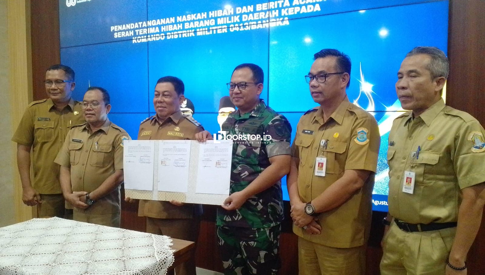 Setelah Puluhan Tahun Pinjam Pakai, Kantor Koramil 0413/Taman Sari Resmi Jadi Aset Milik Sendiri