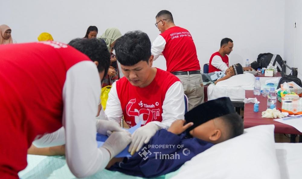 HUT ke-49 PT Timah: Ratusan Warga Bangka Ikuti Pelayanan Kesehatan Gratis dan Khitanan Massal