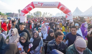 Ribuan Masyarakat Belinyu Tumpah Ruah Ikuti Pekan Sehat HUT ke-49 PT Timah Tbk