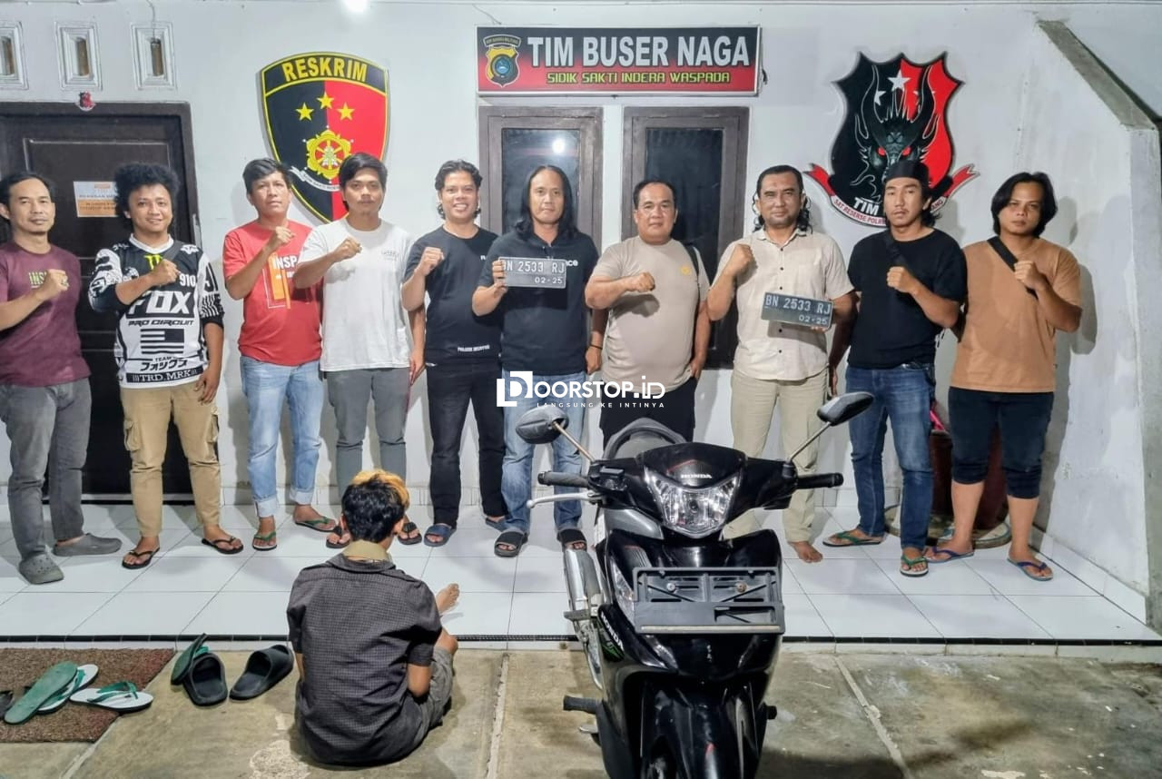 Pelaku Curanmor di Bangka Barat yang Viral di Medsos Ditangkap di Pangkalpinang