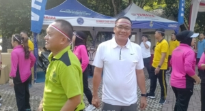Pemkot Apresiasi Polresta Pangkalpinang Gelar Olahraga Bersama di Taman Sari