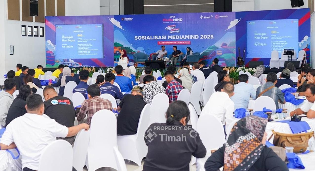 Menambang Pengetahuan, PT Timah Ajak Mahasiswa dan Jurnalis Gali Potensi Bakat Lewat Sosialisasi MediaMIND