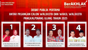 Debat Publik Perdana Pilkada Ulang 2025: Empat Paslon Paparkan Visi Misi Majukan Ekonomi Pangkalpinang