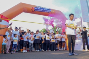 Satu Dekade TKPP, Gelar Fun Run dan Serahkan Bantuan CSR, Komitmen Hadirkan Hunian Berkualitas