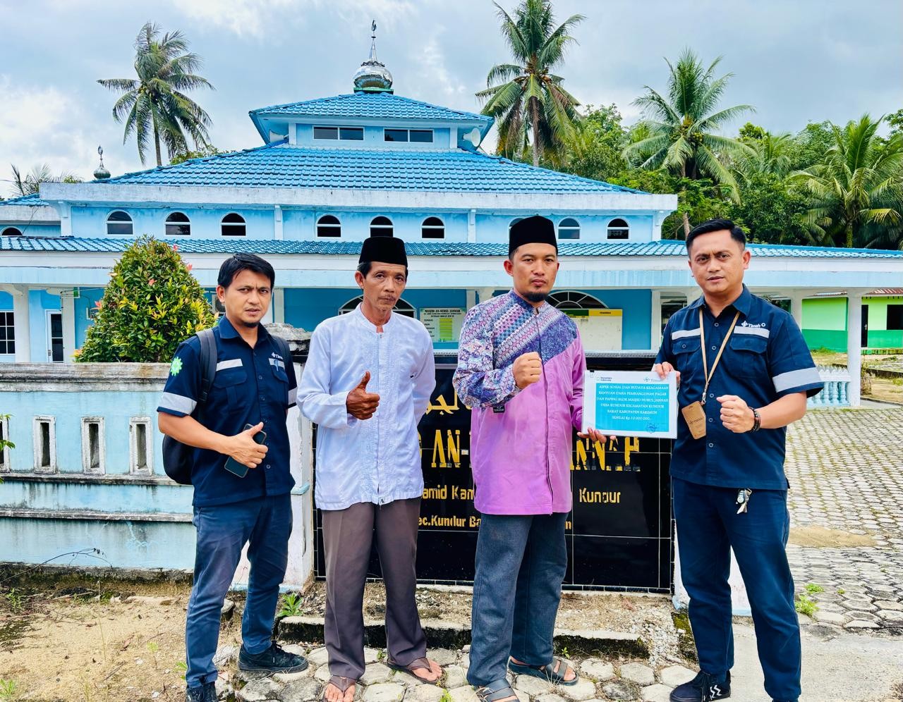 Masjid Nurul Jannah Kundur Kian Asri Berkat Bantuan PT Timah