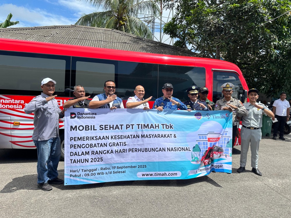 Peringati Hari Perhubungan Nasional, PT Timah bersama Dishub Beltim Hadirkan Mobil Sehat di Terminal Manggar