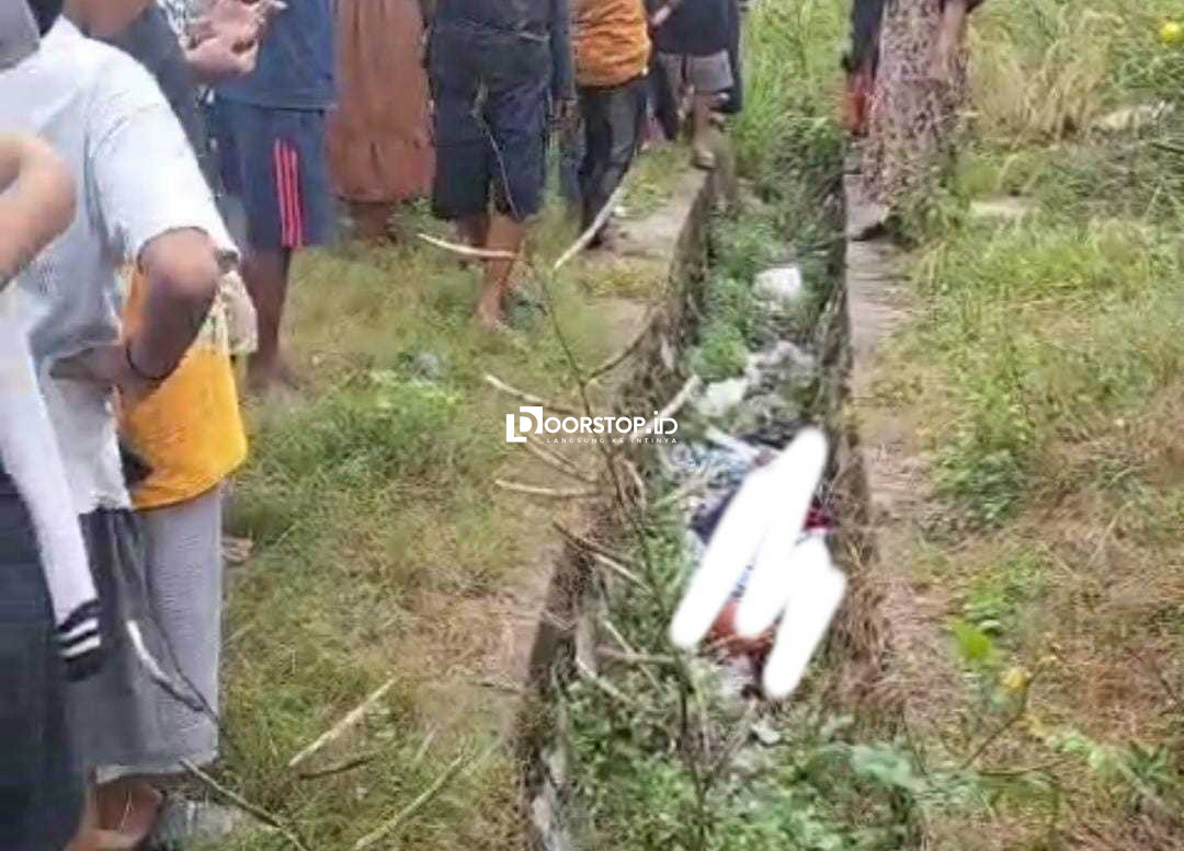Warga Bangka Selatan Geger, Mayat Perempuan Ditemukan di Selokan dengan Bercak Darah
