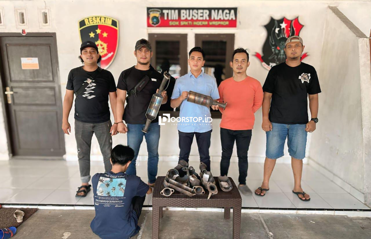 Satreskrim Polresta Pangkalpinang Tangkap Spesialis Pencuri Katalis Knalpot di 12 TKP