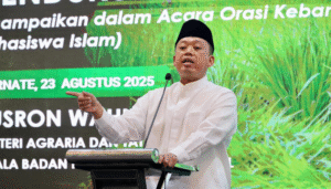 Sampaikan Orasi Kebangsaan di Rakor Regional KAHMI, Menteri Nusron Tekankan Pentingnya Keadilan dalam Kebijakan Publik