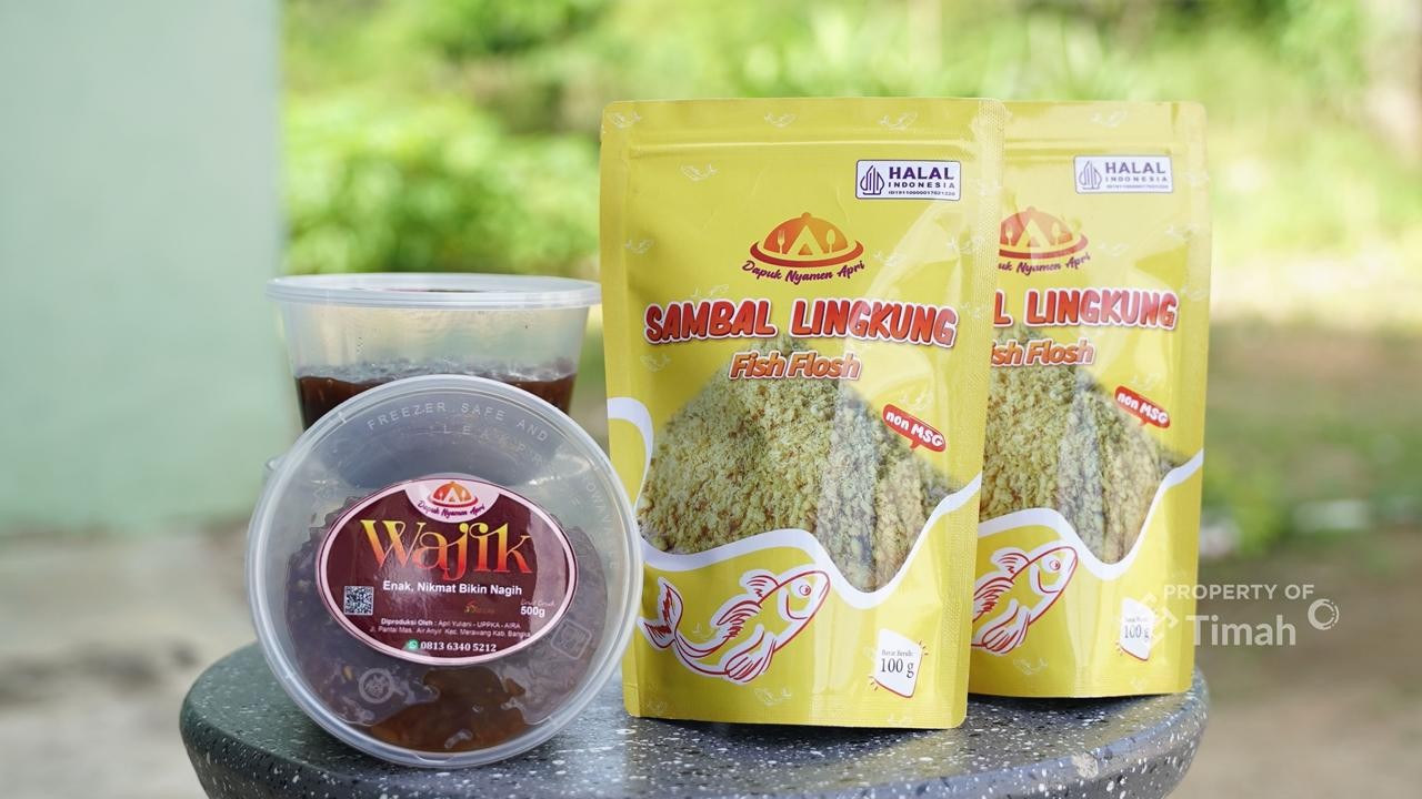 Berkat Dukungan PT Timah, Dapuk Nyamen Apri Kian Eksis Lestarikan Sambal Lingkung Kuliner Khas Babel