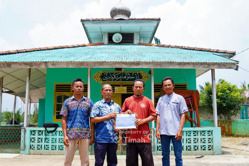 Dukung Kehidupan Sosial dan Spiritual, PT TIMAH Tbk Bantu Pembangunan Masjid Al Barokah Pemali