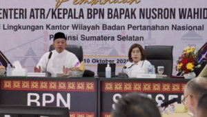 Pembinaan di Kanwil BPN Sumsel, Menteri Nusron Tekankan Layanan Pertanahan Adaptif bagi Generasi Muda