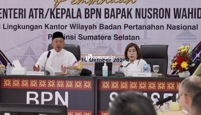 Pembinaan di Kanwil BPN Sumsel, Menteri Nusron Tekankan Layanan Pertanahan Adaptif bagi Generasi Muda