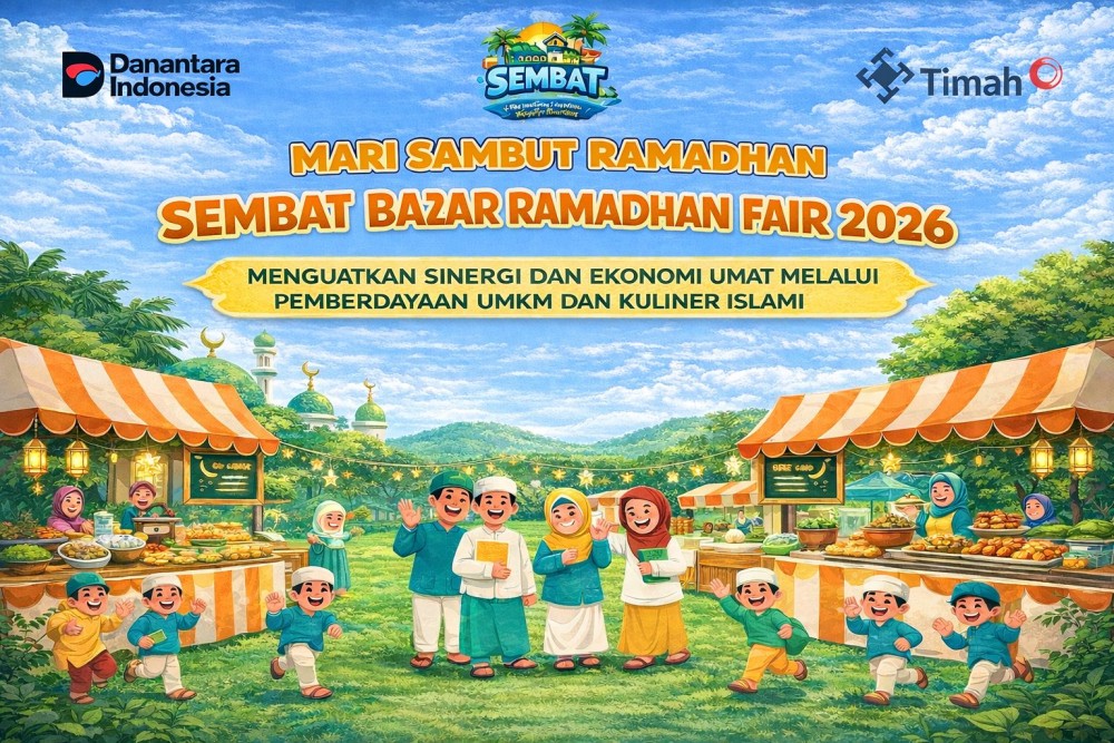 Pasarkan Produk UMKM di Bulan Ramadhan, PT TIMAH Tbk Bersama Sembat Hadirkan Bazar Ramadhan Fair di Kawasan Bukit Baru Pangkalpinang