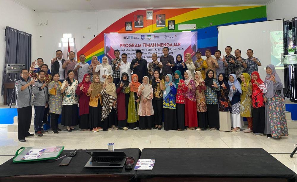 PT TIMAH Tbk Berikan Pelatihan Bagi Ratusan Guru, Komitmen Tingkatkan Kualitas Pendidikan di Wilayah Operasional Perusahaan