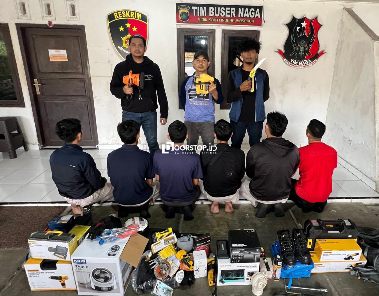 Tim Buser Naga Gulung Sindikat Pencuri Ritel di Pangkalpinang, Kerugian Capai Rp 19 Juta